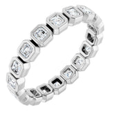 14K Rose 1 CTW Lab-Grown Diamond  Eternity Band Size 5